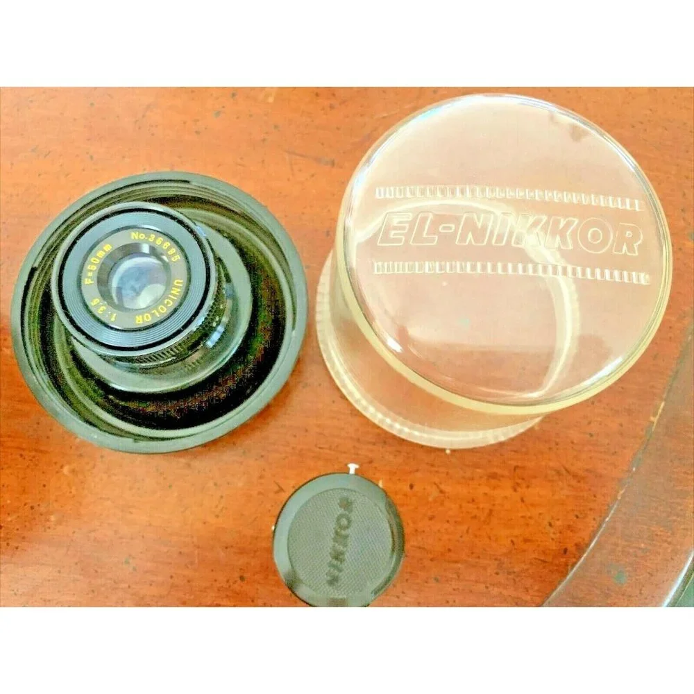 Nikon EL Nikkor 50mm f4 Enlarger Lens From Japan w/ Bubble Case 1960’s Darkroom